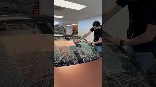 Tesla Model Y windshield protection film!