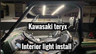 Kawasaki Teryx 750 INTERIOR LIGHT INSTALL.( NILIGHT )Truck bed light kit.