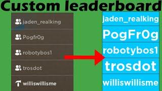 ROBLOX Studio | How to make a custom leaderboard