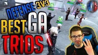 BEST DEFENSE GRAND ARENA 3V3 TRIO TEAMS GUIDE! | Star Wars Galaxy of Heroes SwGoH