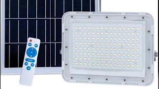 300W LED Solar Flood Lights,24000Lm Street Flood Light Outdoor IP67 Waterproof with Remote Control