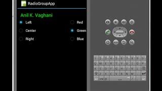 Android Tutorial on RadioGroup Control With Example