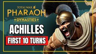 ️ First Look at ACHILLES! ️ Total War: PHARAOH Dynasties Gameplay Campaign Review