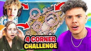 The 4 CORNER CHALLENGE WITH ROWDY ROGAN & MY SISTER