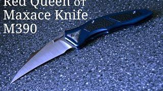 Нож Red Queen от Maxace Knife (M390, titanium,carbon) - разборка и ТО.