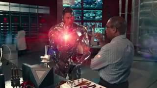 Cyborg Creating a New Body (Justice League 2017)