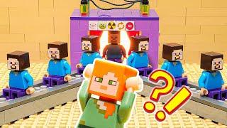 Guess The REAL STEVE : Finding Steve Among Fake Company  | Lego Minecraft Animation BRICKMINE