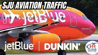 SJU Airport Gets a Tasty Surprise! JetBlue Dunkin’ Livery First Visit