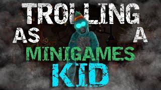 Trolling as a MINIGAMES KID In Gorilla Tag!! (Made a Kid SCREAM)