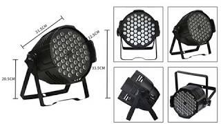 54pcs 3W RGBW DMX High brightness LED Par Spot Light Stage DJ Party Light