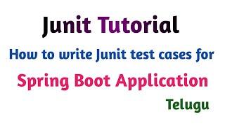 Spring Boot Integration Testing with TDD | Writing JUnit tests using Junit5 | Thiru Academy