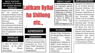 Laitkam Byllai ki Post na bynta ki Freshers bad Experience | Jobs Recruitment Meghalaya