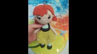 Вязанная Принцесса  Диснея Анна  Холодное Сердце Princess Amigurumi Disney Anna Прическа