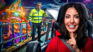 GECE GİZLİCE EĞLENCE MERKEZİNDE KALDIK !!? (YAKALANDIK) ​⁠
