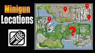 GTA San Andreas Minigun Locations