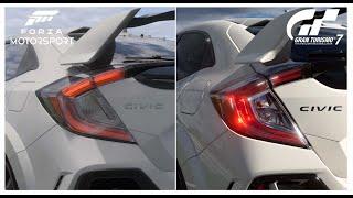 FM8 vs GT7 | Honda Civic Type R FK8 | Sound & Model Comparison