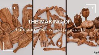 "Crafting Artisanal Excellence: The Making of Tunisian Olive Wood Products"