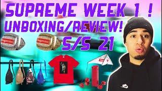 SUPREME SS21 WEEK 1 UNBOXING / REVIEW !!!