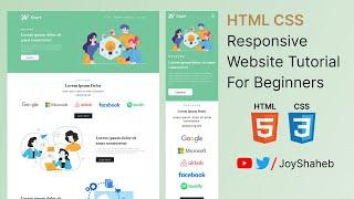 HTML CSS Responsive Website Tutorial for beginners