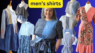 How I upcycle men's shirt (sewing more feminine garments)