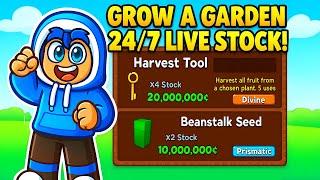 Live  | GROW A GARDEN STOCK! COSMETICS, EGGS & WEATHER! 24/7!