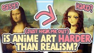 Is Anime Art HARDER Than Realism? (ok wait hear me out) || SPEEDPAINT + COMMENTARY