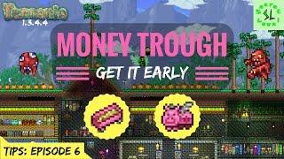 Terraria 1.3.4.4 TIPS | Money Trough - Get It Early | PC Only | Episode 6