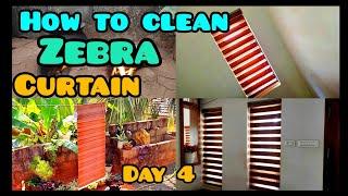 Ramadan deep cleaning challenge2023/ how to clean Zebra curtain/ cleaning motivation video