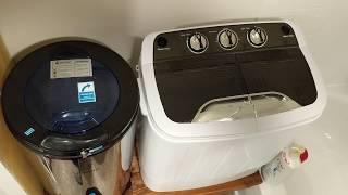 How to use a Portable Twin Tub Semi Auto Washer and Panda Spinner: Detailed workflow and review