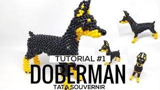 How to Bead Doberman Part 1/ Kerajinan Manik / Manik Mote / DIY /Doberman de Miçangas Passo a Passo