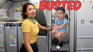 Staying sa AIRPLANE Toilet ng BUONG FLIGHT