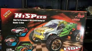 HSP Brontosaurus 1/10 Scale 4WD RC Monster Truck - Unboxing and First Run