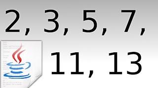 How To Make A Fast Prime Number Generator In Java