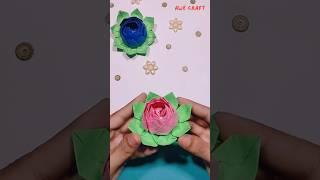 Easy Paper Lotus | Paper Flower Craft #shorts #papercraft #paperflower