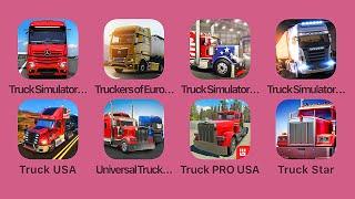 Truck Simulator Ultimate,Truckers of Europe 3,Truck Tow Simulator,TruckSimulator World,Truck Pro USA