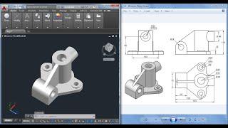 Autocad 3D practice drawing : SourceCAD