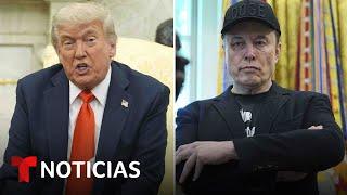 "¡Se volvió loco!": Trump y Musk se atacan mutuamente frente a todos | Noticias Telemundo