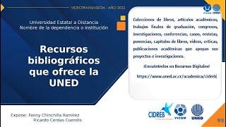 Recursos bibliográficos que ofrece la UNED