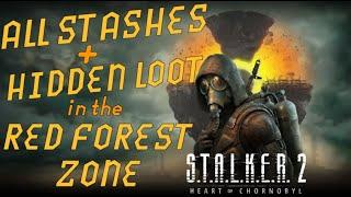 All Stashes and Hidden Items in the Red Forest Zone in Stalker 2