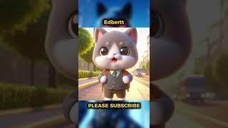 the first step in a new day the gray cat #cat #shorts #short #shortvideo #feedshorts #ytshorts #ai