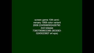 [FICTIONAL] Screen Gems (10th Anniversary) (1958)