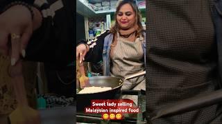 Sweet lady selling Malaysian Inspired Food Gujrati Style  #shorts #streetfood #foodshorts #food