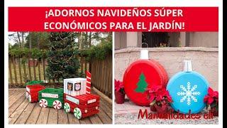 ¡12 Adornos Navideños Súper Económicos Para Decorar Tu Jardín!