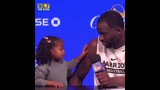 Draymond's daughter takes after her dad: she wanted the mic