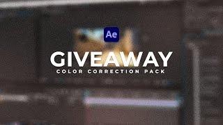 FREE COLOR CORRECTION PACK FOR AFTER EFFECTS - After Effects Giveaway