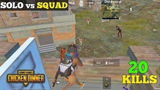 20 KILLSSOLO vs SQUAD FULL RUSH GAMEPLAY - PUBG MOBILE LITE