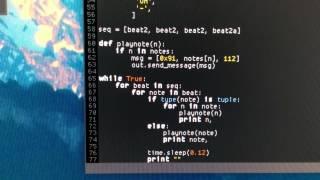 programming MIDI stuff with Python and testing with MFB-522