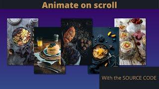 Animate images on scroll (using aos library)