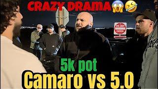 5.0 vs Camaro in Mexico , Crazy Fight!!!!!! #drama #ford #chevy