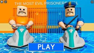 Water Prisoner Vs Water Police in BARRY'S PRISON RUN! Escape obby #Roblox